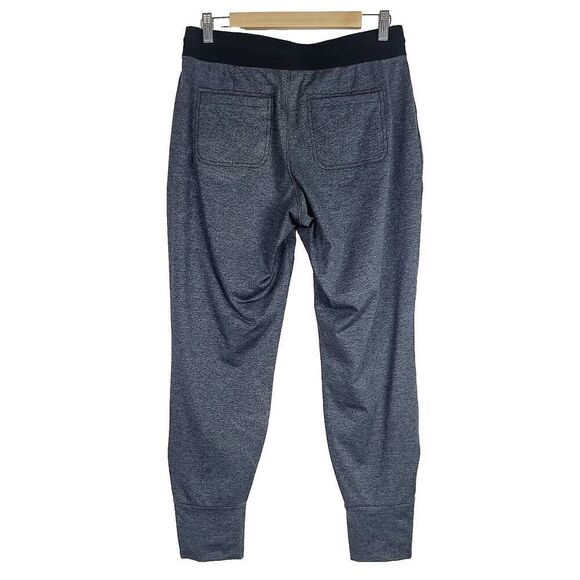 Athleta Jogger Pants S Charcoal Gray Stretch Knit Pull-On Zip Pockets Ankle Zip‎ - Picture 5 of 9
